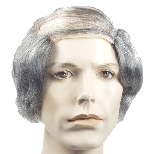 WIG ME UP Perücke 'alter Mönch' – Halbglatze, Weiß, Für Karneval, Halloween, Mittelalter-Kostüm