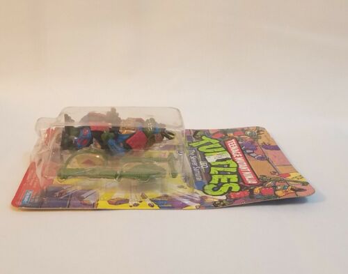 Vintage Originale TMNT Leo Sewer Samurai Teenage Mutant Ninja Turtle NON PERFORATO - Foto 3 di 12