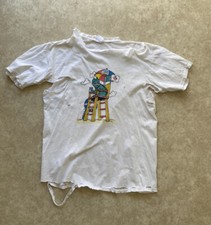VINTAGE 90S GTE VISA LIFEGUARD DOG T SHIRT SINGLE STITCH DISTRESSED AMERITEES XL