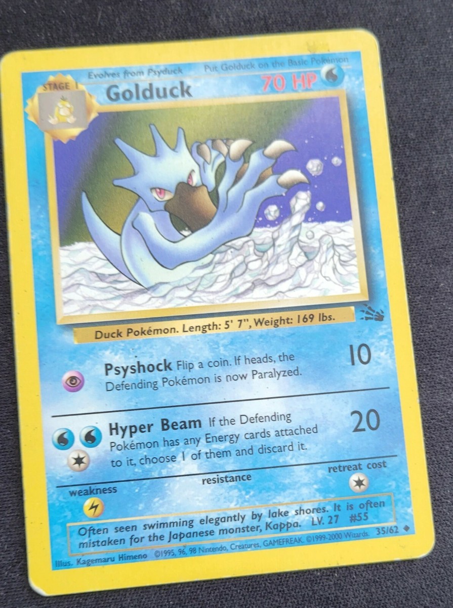 Golduck 1st Edition 35/62 Fossil First