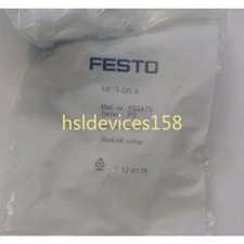New 1PC FESTO HE-3-QS-6 153475 Globe Valve HE3QS6 Free Shipping
