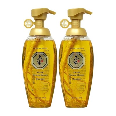 Daeng Gi Meo Ri - Ki Gold Real Ginseng Blossom Shampoo 13.5 oz - 2 Bottles