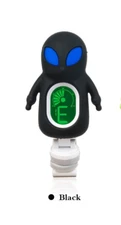 Black ALIEN Clip-on Chromatic Digital Tuner: Guitar Ukulele Banjo Bass Mandolin