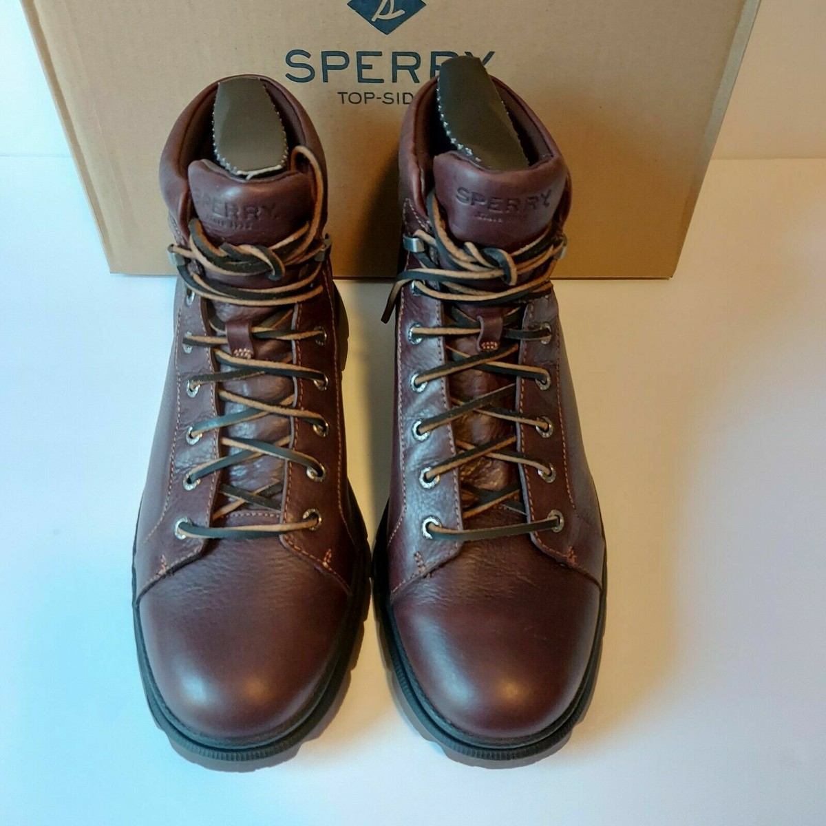 Sperry Men\'s Watertown LLT Boot Brown Sperry Watertown LTT Leather Boot Mens 11 M Dark Brown Water  main image 4