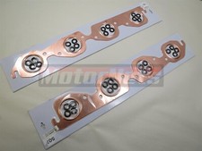 Pair Big Block Chevy Bbc Copper Header Exhaust Gasket Round 1.9 396 496 454 502