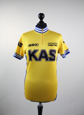 Maillot Cycliste Vintage R.M.O 1986 – Mavic Claveyrolat – Blanc – Taille M