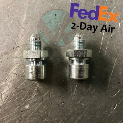 2 Steel Brake Adapter Fittings M10 x 1.0mm (female inverted flare) to 3AN -3 AN