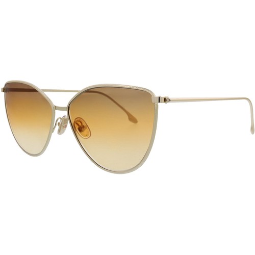 Victoria Beckham VB219S 730 Butterfly Sunglasses Gold Frame Gray