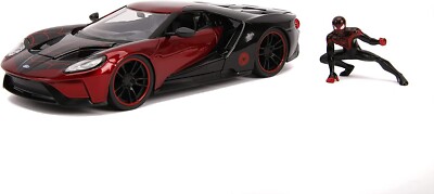 Voiture Miniature Miles Morales 2017 Ford GT 1:24 – Officielle Marvel Jada Toys
