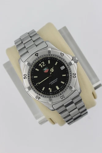 Tag Heuer WK1110.BA0308 Mens 2000 Series Professional Watch Black Silver BA0311
