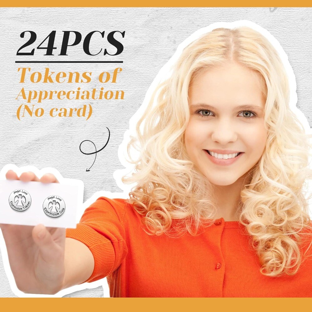 Silver Accessories Alloy Round Pendant Token of Appreciation Kindness