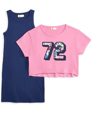 Epic Threads Girls 2-Pc. Ribbed Dress Set Size Medium-10/12