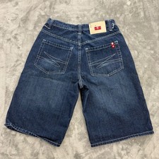 VTG Southpole Jean Shorts Mens Size 30 Baggy Y2K Denim Jorts Red Tab Baggy Wide