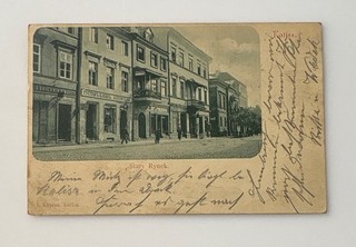 Kalisch Kalisz Polen 1903 Alter Markt Stary Rynek Original Postkarte 14x9cm