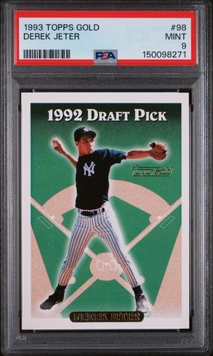 1993 Topps Gold Derek Jeter #98 Rookie RC Baseball Card PSA 9 Mint