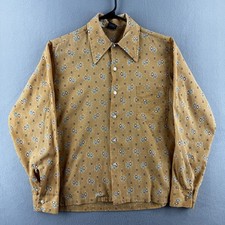 Vintage Gantry Shirt Mens Medium Psychedelic Print Button Up 70s Disco Hippy