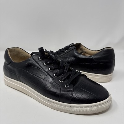 MINELLI Women Black Leather Low Top Sneakers Trainers Shoes US 9.5