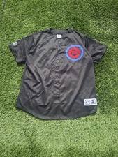 Vintage Starter Chicago Cubs MLB Button Up  Jersey Shirt XL