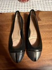 BeautiFeel Black Suede Patent Leather Ballet Flat Slip On Shoes US 9 Comfort 40 — photo 1