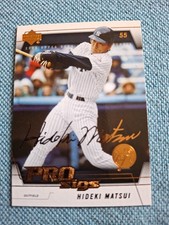 Hideki Matsui 2005 Upper Deck Pro Sigs Gold New York Yankees Outfield Card #55