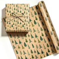 Geschenkpapier Weihnachten Rolle Kraftpapier 43Cm X 15M Geschenk 6,45 M²