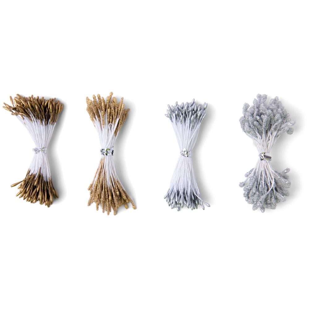 Sizzix - Making Essential - Flower Stamens 400Pc - Metallic
