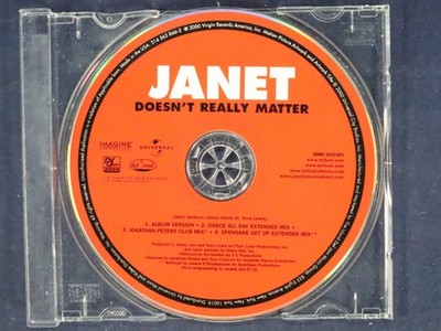 Doesn't Really Matter [Single] by Janet Jackson {CD Disc Only No Tracking}