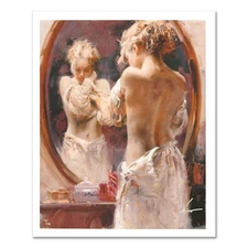 Pino (1939-2010), "Contemplation" Hand Signed Limited Edition on Canvas with Cer