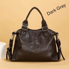 Borsa donna patchwork vera pelle 2026 borsetta grande capacità pelle morbida c