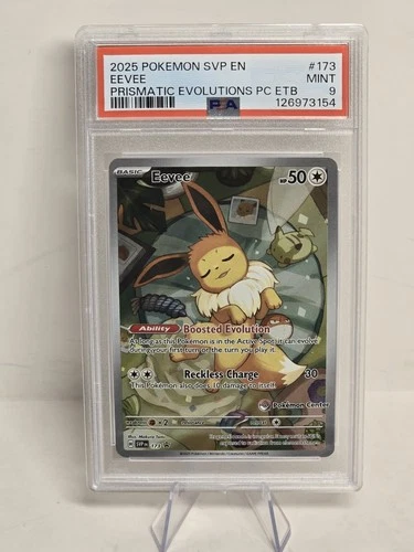 Pokemon Center Eevee #173 Stamped Promo Prismatic Evolutions Psa 9
