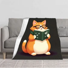 Cozy Flannel Blanket - Soft Warm Durable with Charming Heart Pattern