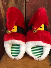 Dan Dee Collector's Choice Christmas Santa Elf Slippers sz. 5-8 unworn   y