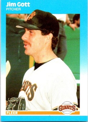 1987 Fleer Update - Jim Gott #U-35 - Near Mint or Better
