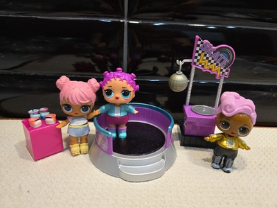 #ad LOL Surprise Series 3 Furniture Roller Rink Roller Sk8er with Extra Dolls VGUC $12.99