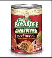 Chef Boyardee Overstuffed Beef Ravioli, 15 oz, 12 Pack