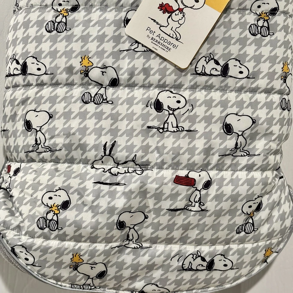 NUEVO CON ETIQUETAS Chaqueta Snoopy & Woodstock Cacahuetes Abrigo de Invierno para Perro Talla MEDIANA NUEVO Foto 2 de 4