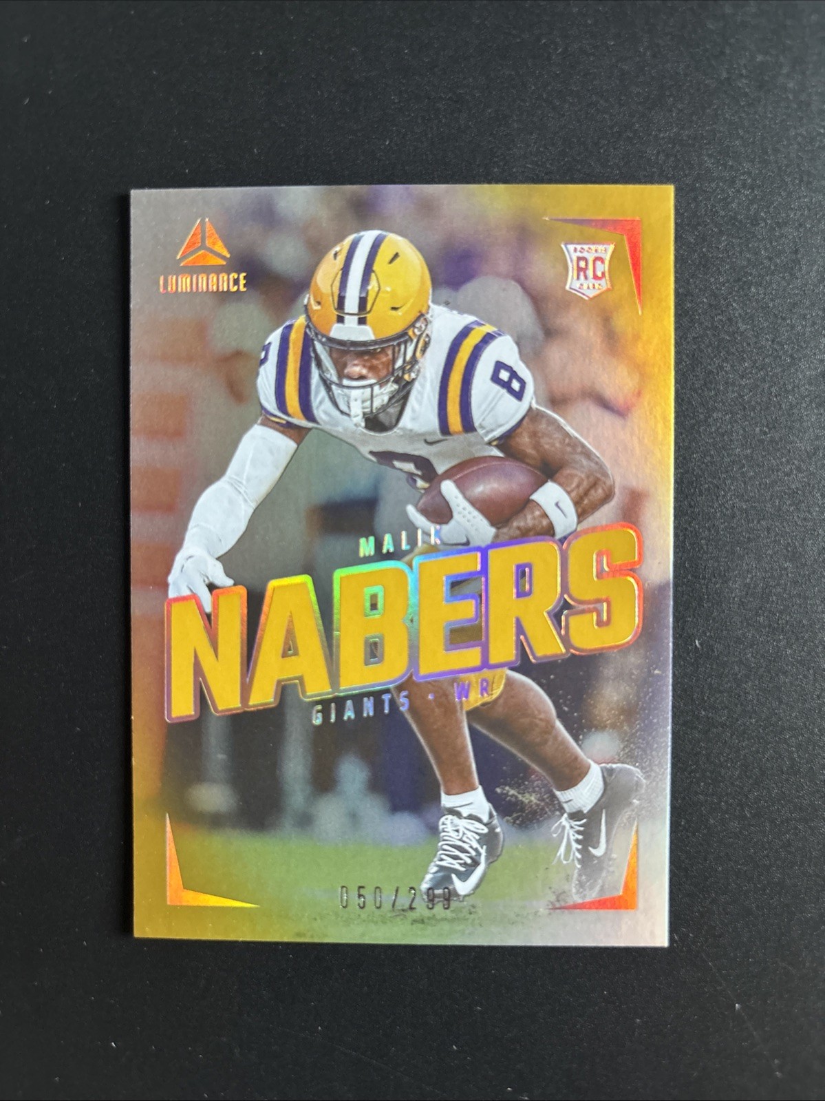 2024 Panini Luminance - Rookies Malik Nabers #109 Gold /299 (RC)