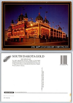 1992 Mitchell Corn Palace South Dakota 100th Anniversary Postcard