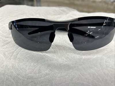 DUCO Sunglasses Mens Size 68 Black Wrap Shield Polarized DC8177S G1 Sports Italy