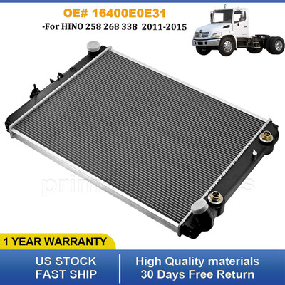 NEW Radiator fits HINO 258, 268, 338 - 2011 2012 2013 2014 2015 - OE# 16400E0E31