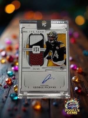 2022 Panini National Treasures - NFL Gear George Pickens Rookie Auto /49