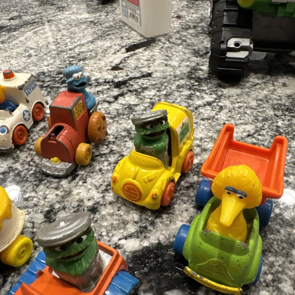 Coches diecast vintage de Sesame Street juguete de metal años 80 Playskool colección de 10 juguetes Foto 4 de 4