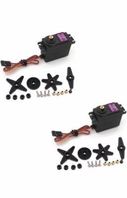 Treedix 2 pcs MG996R Servo Motor Metal Gear High-Torque Servo Helicopter Smart
