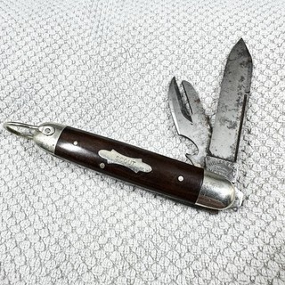 Vintage Pre 1926 Miller Bros Brothers Scout Knife UNUSED Be Prepared Blade Etch!