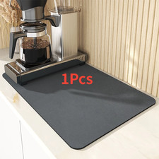 Super Absorbent Large Kitchen Absorbent Mat Antiskid Draining Coffee Dish Drying