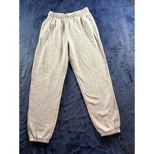 Light Gray High Rise Drawstring Jogger Sweatpants with Pockets