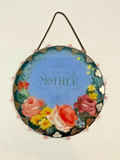 I Love You Mother Hand Painted Floral Stained Glass Suncatcher Mother's Day Gift
