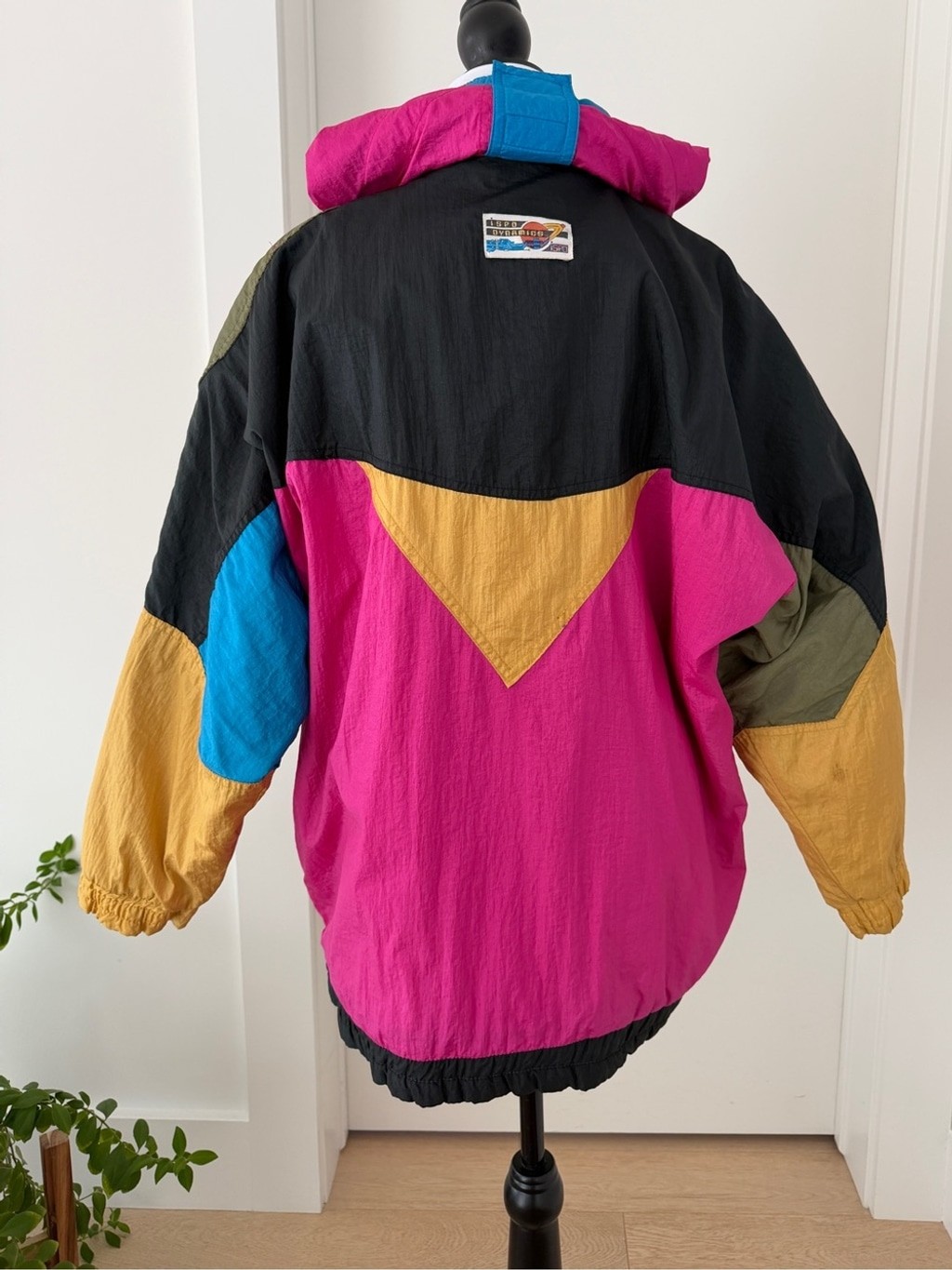 ISPO Vintage Reversible Pullover Colourblock Ski Jacket Oversize Geometric 80's image 4