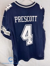 Maglia Nike Dak Prescott Dallas Cowboys Autorizzata Firma NFL Football