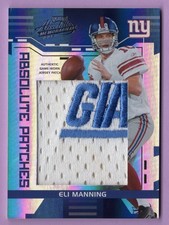 2006 ABSOLUTE MEMORABILIA ABSOLUTE PATCHES PRIME #13 ELI MANNING #D 1/25 GIANTS